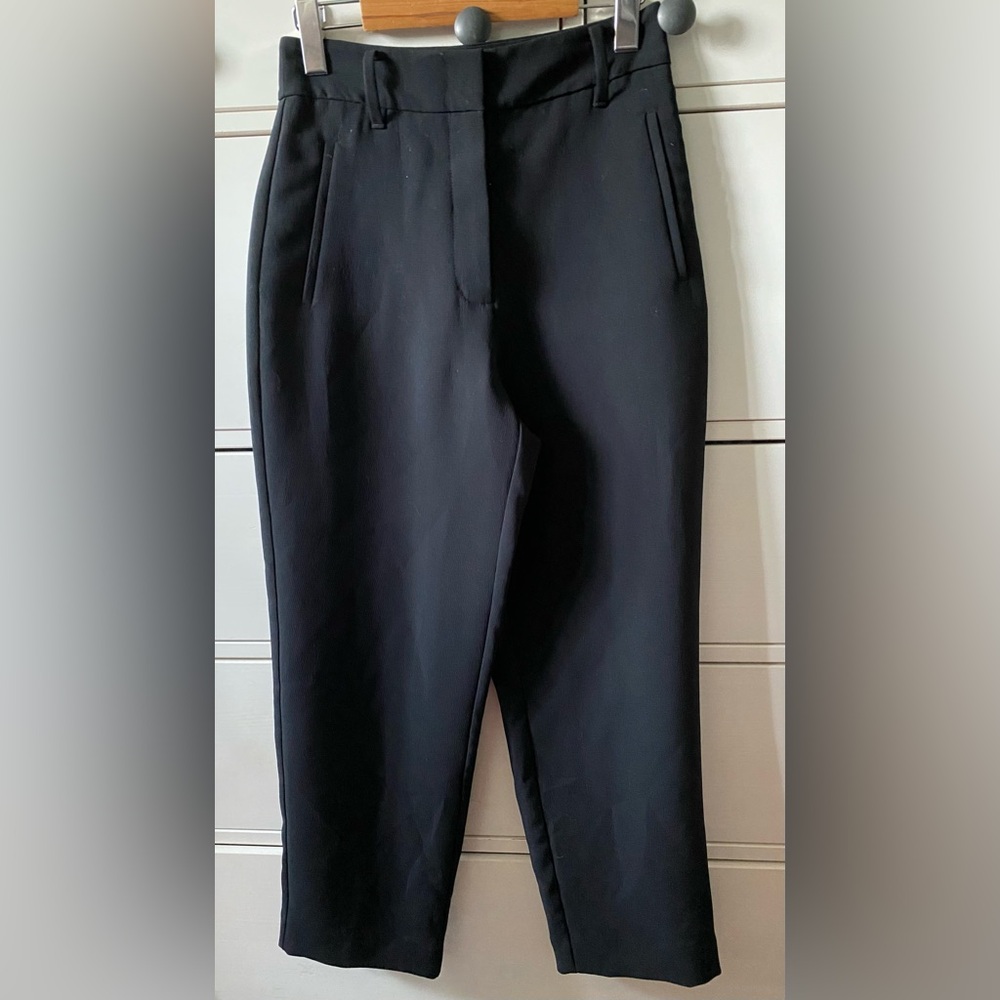 Wilfred Aritzia Black Pants Trousers Size 2 Zipper Fly Career Professional Work